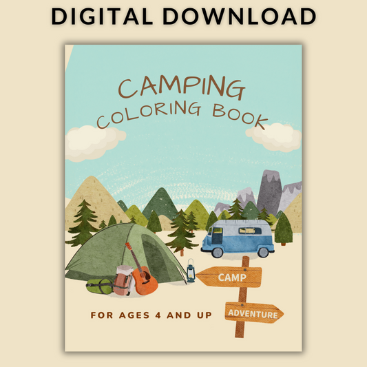 Camping Coloring Book