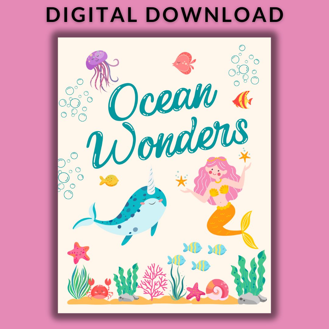 Ocean Wonders Coloring Book